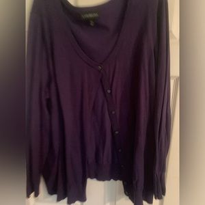 Purple cardigan, Lane Bryant size 26/28